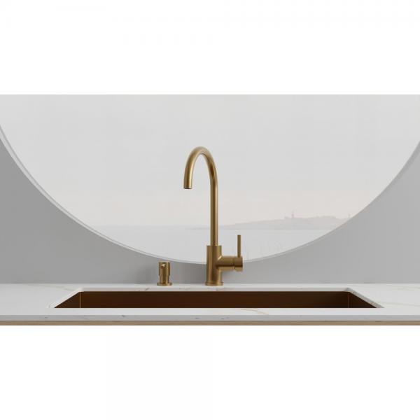Primy Curve køkkenarmatur - Guld/Sand Primy Curve køkkenarmatur - Guld/Sand