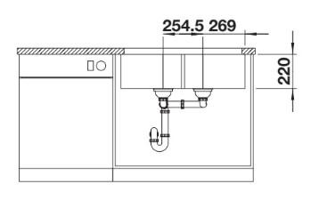 Blanco Villae Farmhouse 80 dobbelt køkkenvask i porcelæn