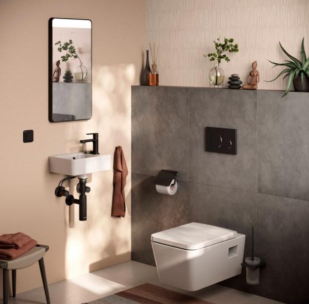 hansgrohe Xanuia Q 36 håndvask t/væg - Hanehul til højre hansgrohe Xanuia Q 36 håndvask t/væg - Hanehul til højre