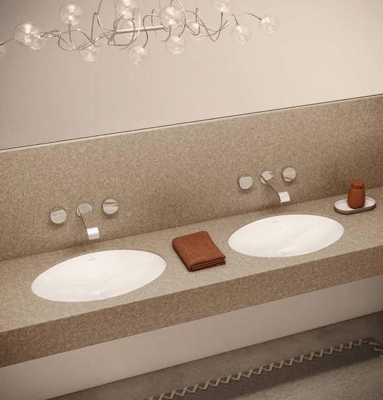 Villeroy & Boch Evana 50 håndvask t/underlimning - Med overløb Villeroy & Boch Evana 50 håndvask t/underlimning - Med overløb