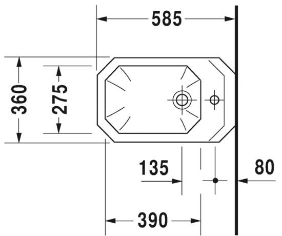 Duravit 1930 væghængt bidet Duravit 1930 væghængt bidet