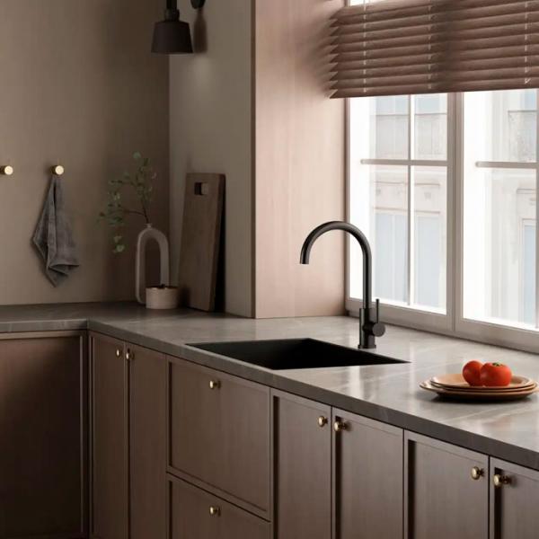 Lavabo Kubus 140 RS Round køkkenarmatur - Mat sort Lavabo Kubus 140 RS Round køkkenarmatur - Mat sort