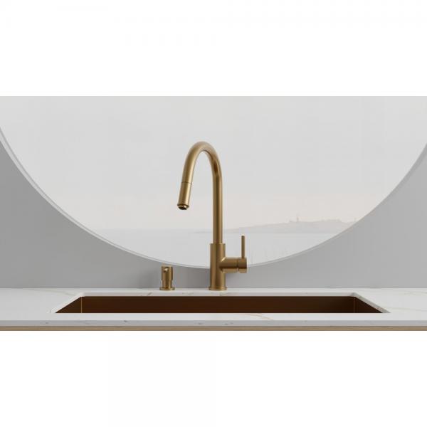 Primy Access Køkkenarmatur m/udtræk - Guld/Sand Primy Access Køkkenarmatur m/udtræk - Guld/Sand