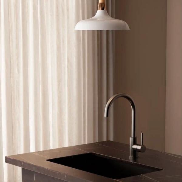 Lavabo Kubus 140 RS Round k&oslash;kkenarmatur - Gunmetal