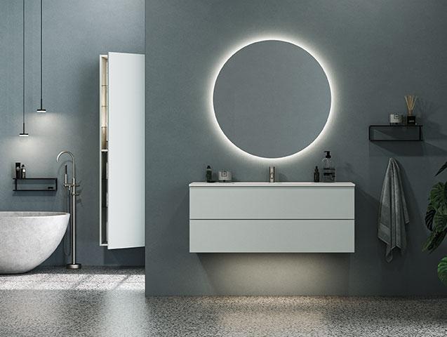 Dansani Luna Urban 120 møbelsæt m/Minore vask og skuffer - Valgfri farve Dansani Luna Urban 120 møbelsæt m/Minore vask og skuffer - Valgfri farve