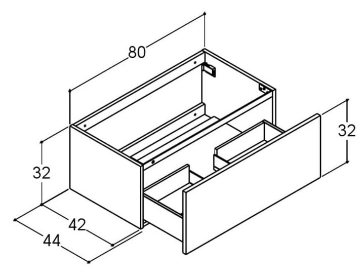 Dansani YOU Urban 160 møbelsæt m/Cube håndvask - Natur eg Dansani YOU Urban 160 møbelsæt m/Cube håndvask - Natur eg