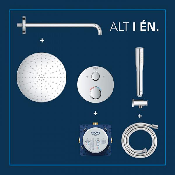 Grohe Precision 310 komplet brusesystem til indbygning Grohe Precision 310 komplet brusesystem til indbygning