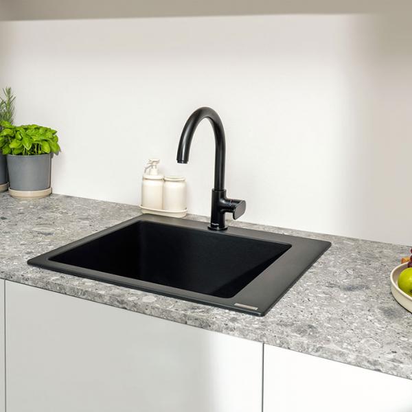 hansgrohe Vernis Blend M35 210 køkkenarmatur m/ svingtud - Mat sort