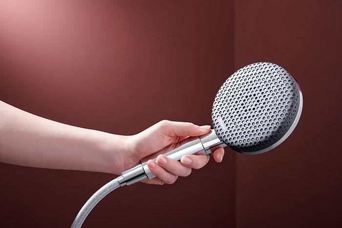 hansgrohe Raindance Alive Q Showerpipe 200/340 1jet m/ShowerSelect Comfort og EcoSmart - Krom